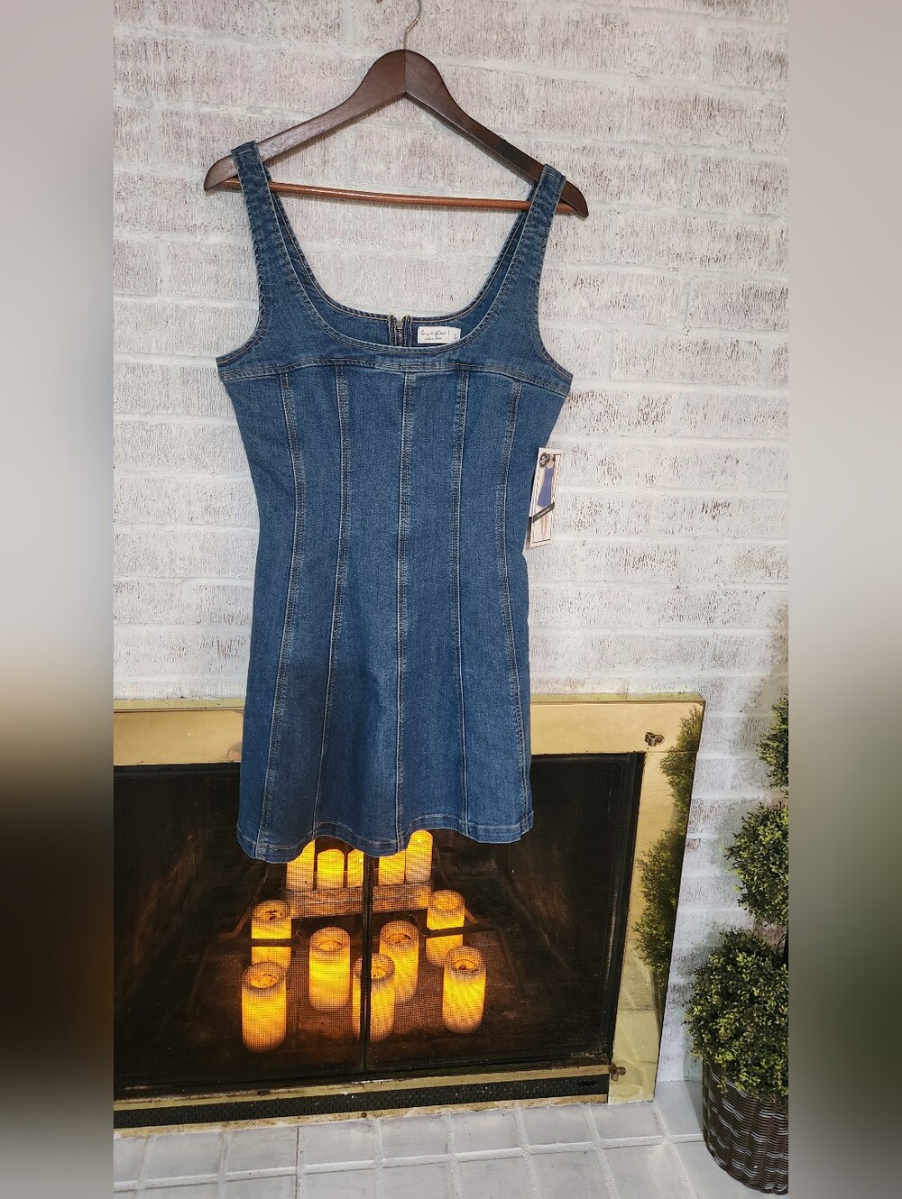 Love Fire Denim Dress Size L